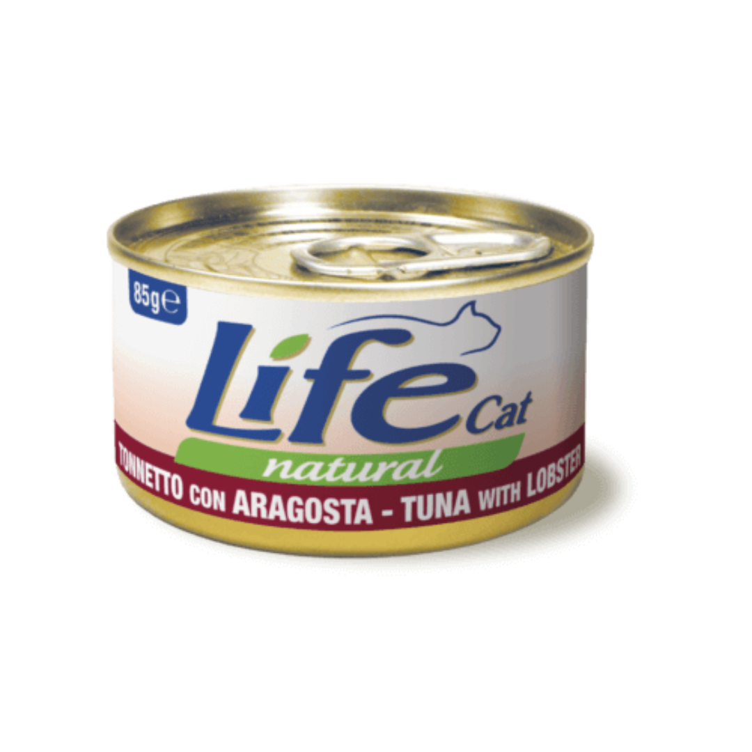 Umido gatto, umido per gatto, umido gatti, umido per gatti, umido naturale per gatti tonno, Life Natural filetti gatto, Life Natural trancetti gatto, cibo umido gatti senza additivi, ricette Life Cat Natural 85g
