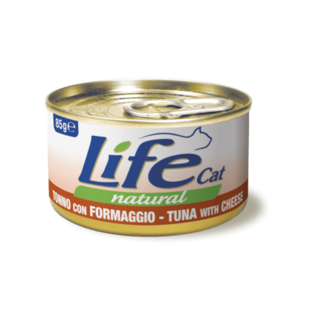 Umido gatto, umido per gatto, umido gatti, umido per gatti, umido naturale per gatti tonno, Life Natural filetti gatto, Life Natural trancetti gatto, cibo umido gatti senza additivi, ricette Life Cat Natural 85g