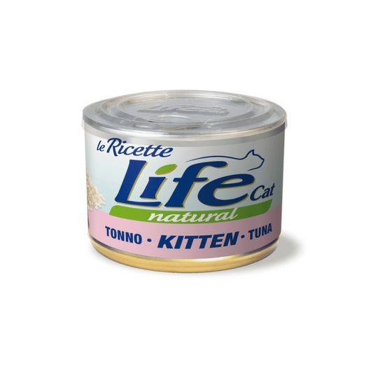 Life Natural Kitten Lattine Umido in Brodo di Cottura per Gatti Cuccioli 150g