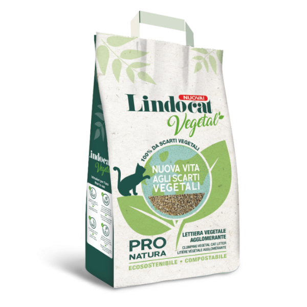Lettiera gatti, lettiera gatto, lettiera naturale, sabbia per gatti, lettiera vegetale compostabile 10 L. Lindocat Pro Natura lettiera gatti vegetale, lettiera agglomerante ecologica, lettiera senza profumo gatto, lettiera compostabile gatti