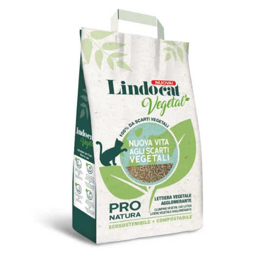 Lettiera gatti, lettiera gatto, lettiera naturale, sabbia per gatti, lettiera vegetale compostabile 10 L. Lindocat Pro Natura lettiera gatti vegetale, lettiera agglomerante ecologica, lettiera senza profumo gatto, lettiera compostabile gatti