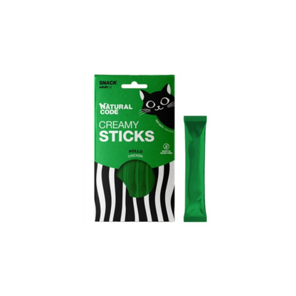 Natural Code Gatto, Natural Code Creamy Stiks, snack cremosi per gatti, snack grain free gatto, premietti naturali per gatti, Natural Code snack gatto