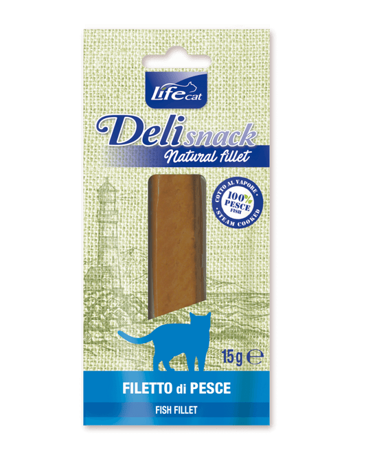 Life - Filetto di Carne Bollito al Vapore Snack per Gatti Adulti 15g