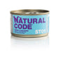 Natural Code gatto sterilizzato, umido per gatti sterilizzati, cibo umido naturale gatto, Natural Code Sterilised 85g, alimento complementare gatto sterilizzato
