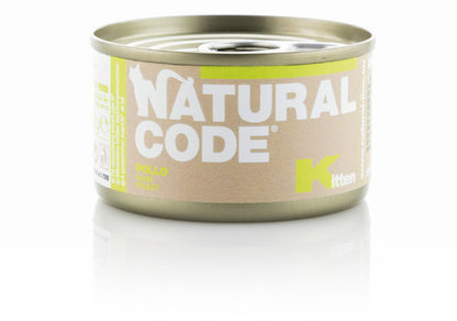 Natural Code Kitten umido, patè per gatti cuccioli, umido completo kitten, Natural Code gattini 85g, cibo naturale per gatti cuccioli