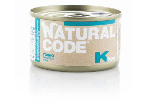Natural Code Kitten umido, patè per gatti cuccioli, umido completo kitten, Natural Code gattini 85g, cibo naturale per gatti cuccioli