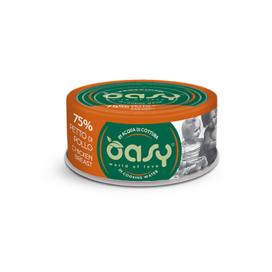 Oasy - More Love Umido Senza Glutine in Acqua di Cottura per Gatti Adulti 70g
