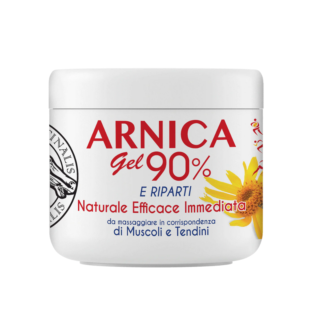 Officinalis Arnica 90% in Gel, Arnica Gel ad alta concentrazione 90%, Gel topico arnica, Sollievo muscoli e tendini arnica gel, Arnica potenziata metodo Acque Officinali, arnica ad uso umano, arnica per  umani