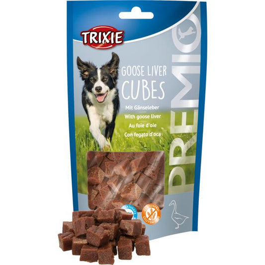 Trixie - Snack a Cubetti di Fegato d'Oca Senza Glutine per Cani