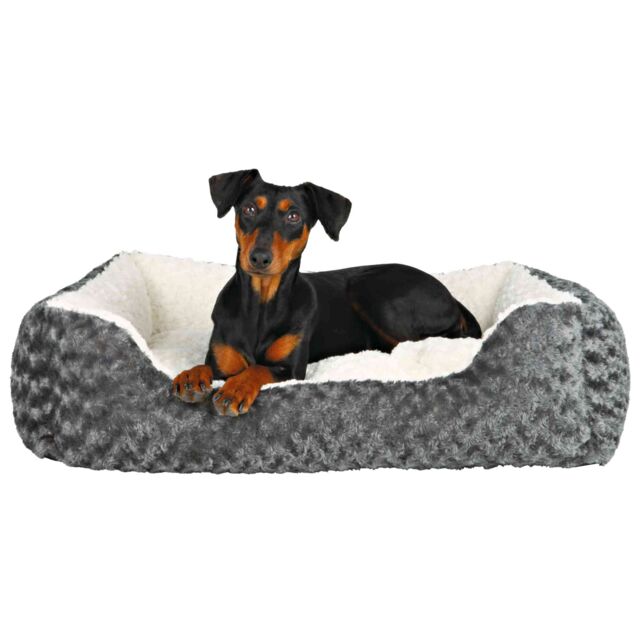 Trixie - Cuccia in Peluche Imbottito con Cuscino Reversibile per Cani e Gatti Kaline 65 x 50 cm