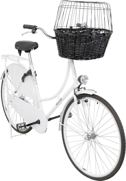 Trixie - Cesta in Vimini Anteriore per Cani per Bicicletta 50x41x35 cm