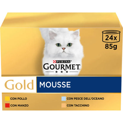 Purina - Gourmet Gold Gatto Mix Mousse Multipack 24x85g