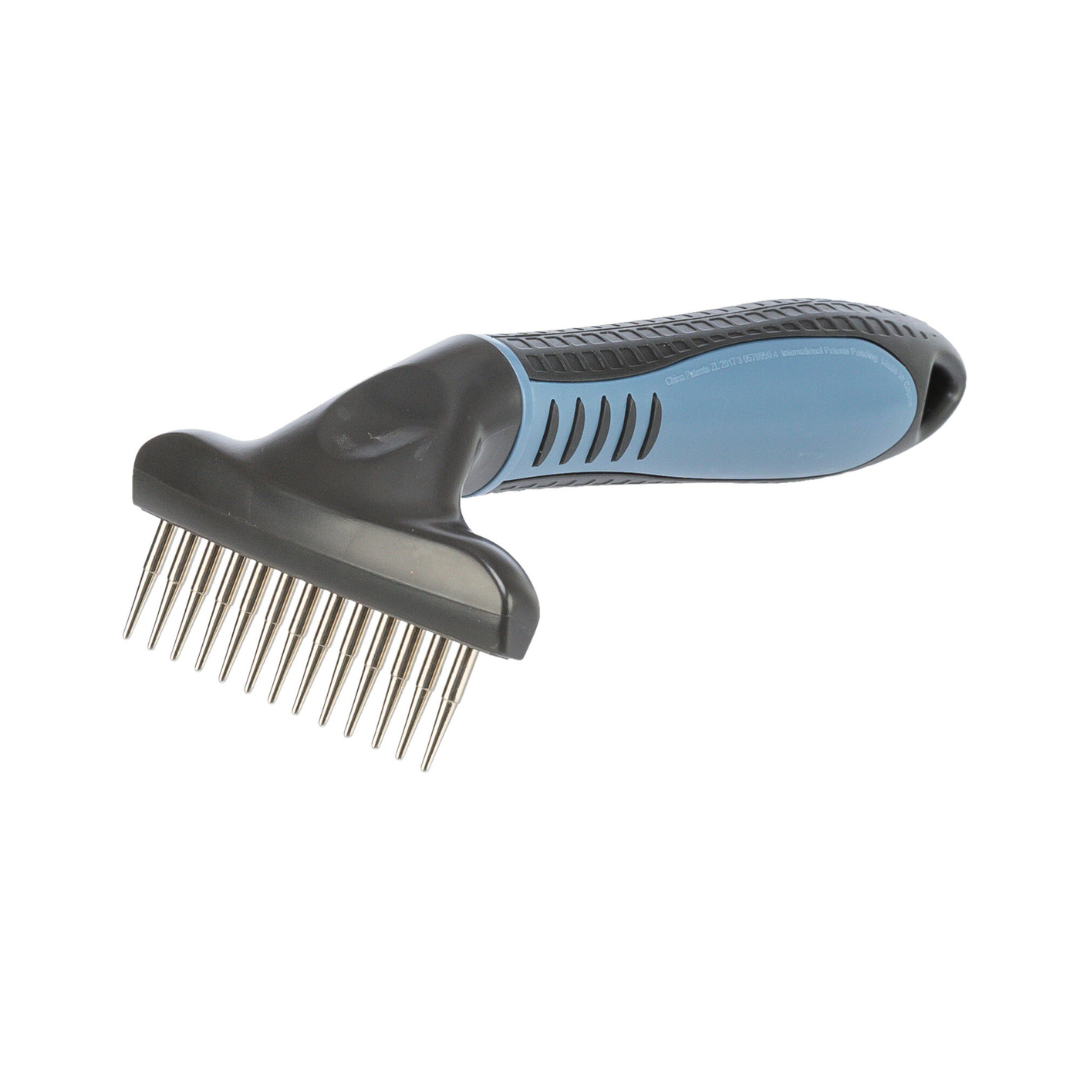 pettine a rastrello cane, rastrello sottopelo cane, Trixie 23791, pettine cane pelo lungo, accessori toelettatura cane, pettine metallico per cani