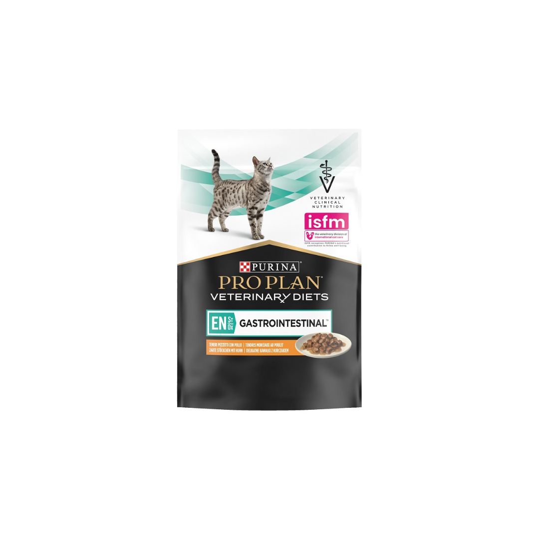 Purina - Busta di Umido in Pezzetti di Pollo per Gatti Gastrointestinal Pro Plan Vererinary Diet 85g