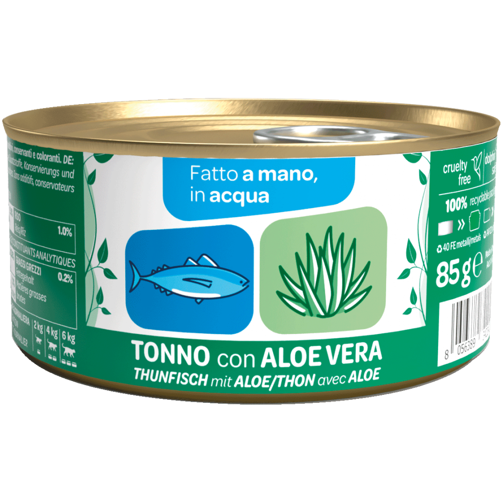 We Nature - Lattina di Umido Naturale Fatto a Mano in Acqua Cotto al Vapore per Gatti Adulti 85g