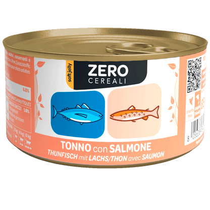 We Nature - Lattina di Umido Senza Cereali Naturale Fatto a Mano in Jelly per Gatti Adulti Zero Grain Free 85g