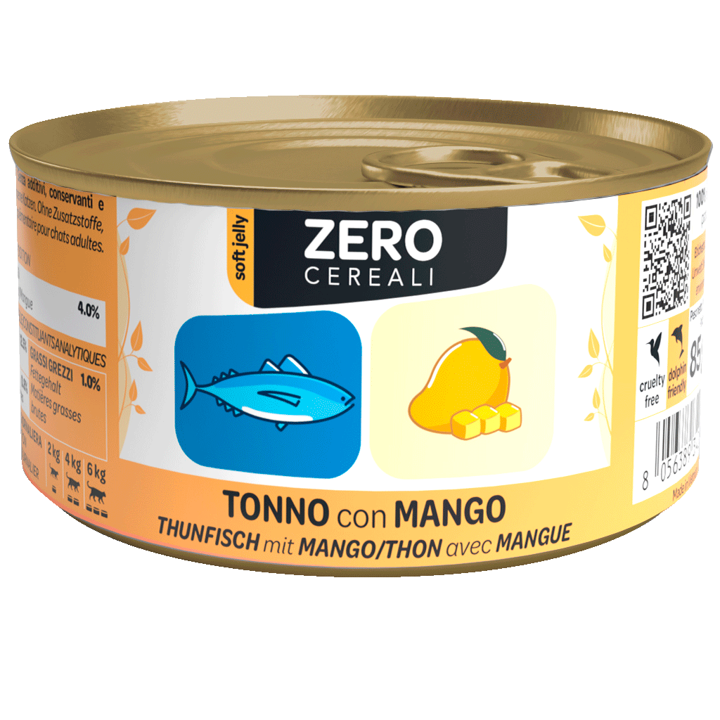 We Nature - Lattina di Umido Senza Cereali Naturale Fatto a Mano in Jelly per Gatti Adulti Zero Grain Free 85g