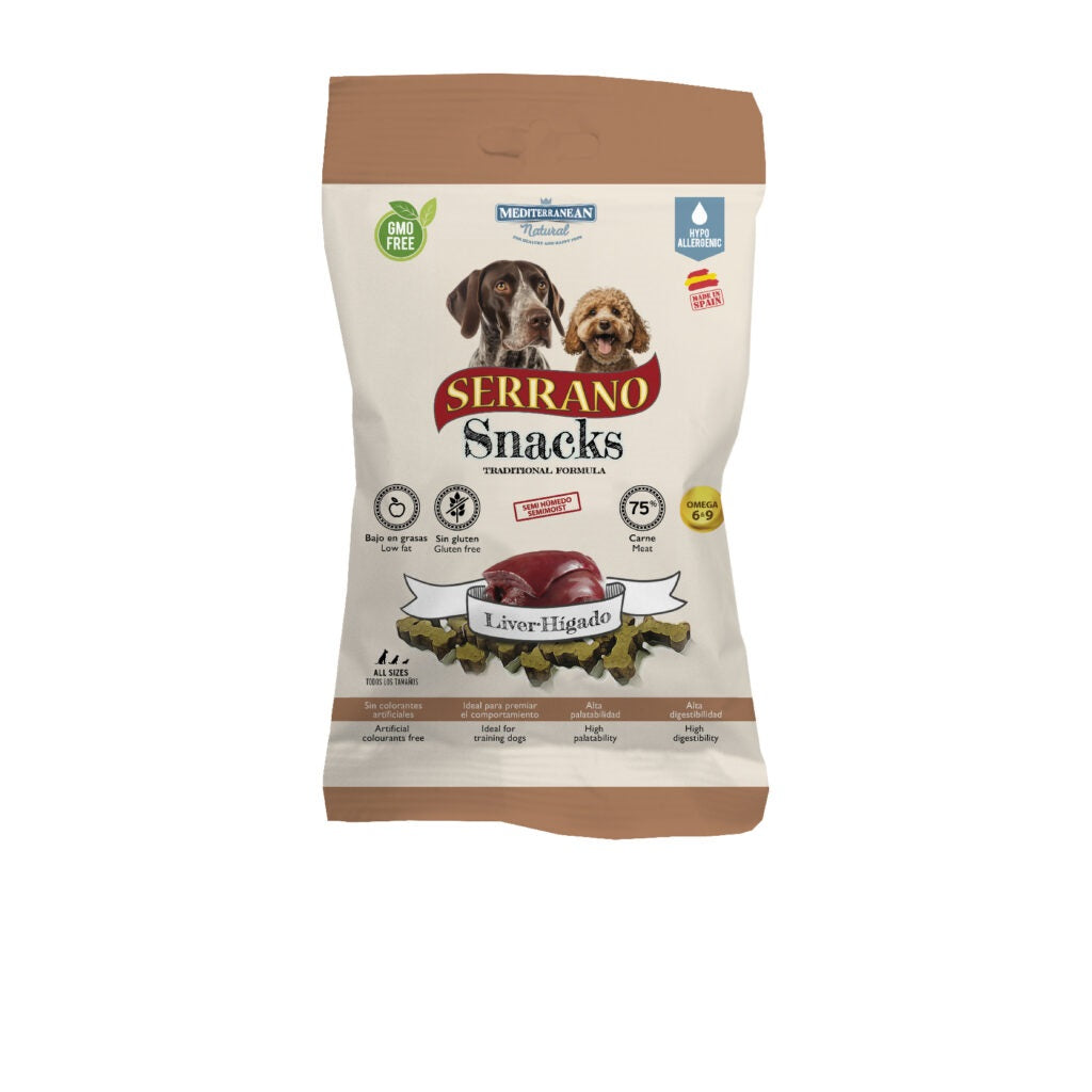 Mediterranean - Snack IPOALLERGENICI Biscotti Piccoli per Cani Serrano Snack 110g