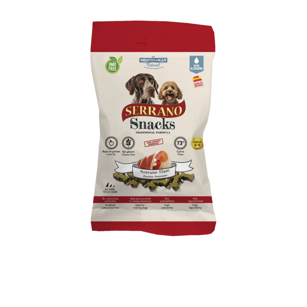 Mediterranean - Snack IPOALLERGENICI Biscotti Piccoli per Cani Serrano Snack 110g