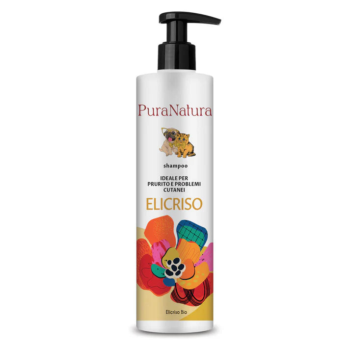 Pura Natura - Shampoo Biologico con Oli Essenziali Officinalis Dalla Grana per Cani e Gatti 250ml