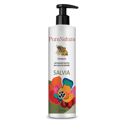 Pura Natura - Shampoo Biologico con Oli Essenziali Officinalis Dalla Grana per Cani e Gatti 250ml