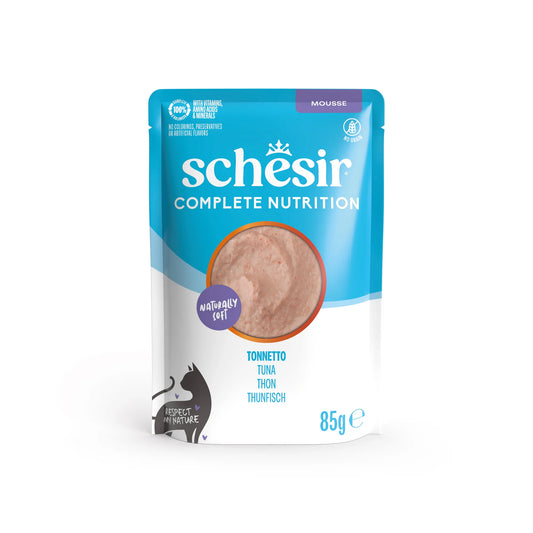 Schesir Umido Gatto, Schesir vellutata, Schesir Vellutate, Schesir mousse gatto 85g, umido Schesir gatto mousse, cibo umido gatto tonnetto e salmone, alimento completo gatto Schesir, mousse gatto alta qualità, umido gatto ricco di proteine, Schesir gatto senza conservanti, cibo gatto idratazione, alimento umido gatto naturale, mousse gatto 85g