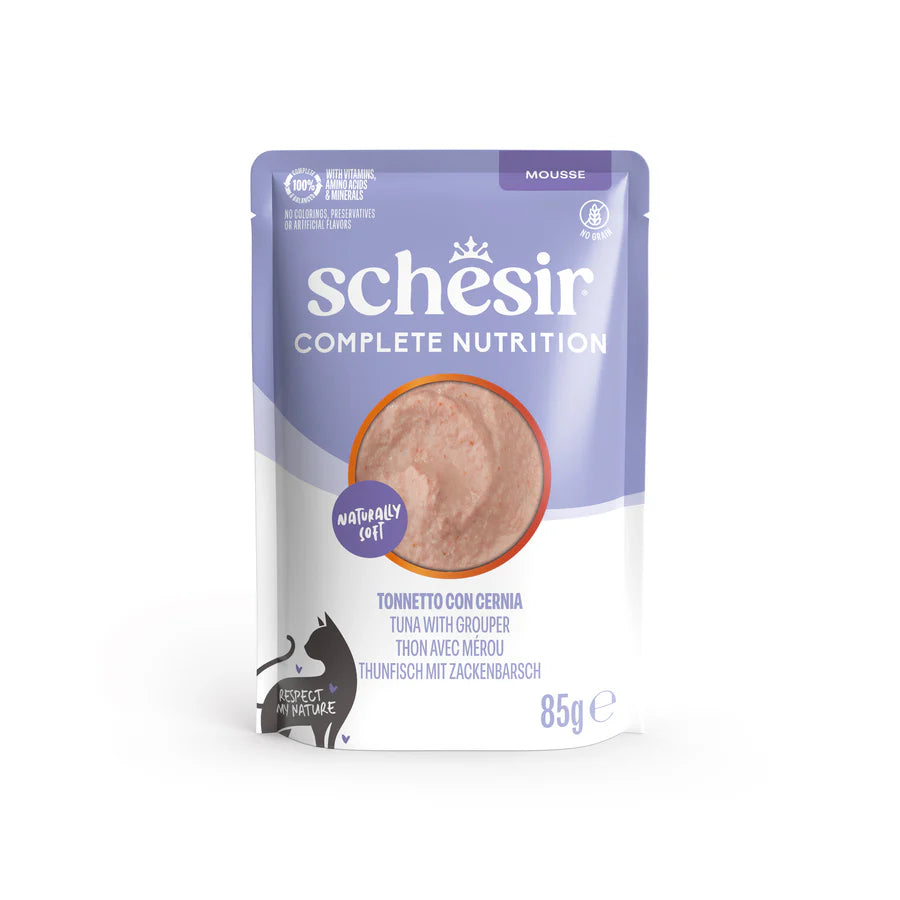 Schesir Umido Gatto, Schesir vellutata, Schesir Vellutate, Schesir mousse gatto 85g, umido Schesir gatto mousse, cibo umido gatto tonnetto e salmone, alimento completo gatto Schesir, mousse gatto alta qualità, umido gatto ricco di proteine, Schesir gatto senza conservanti, cibo gatto idratazione, alimento umido gatto naturale, mousse gatto 85g