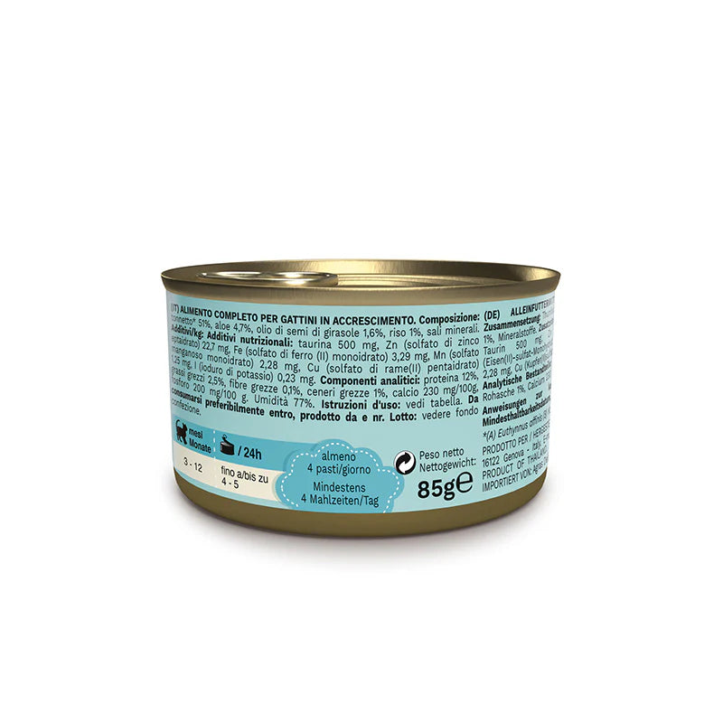 schesir gatto umido kitten care, con aloe, in jelly, umido gatto in gelatina