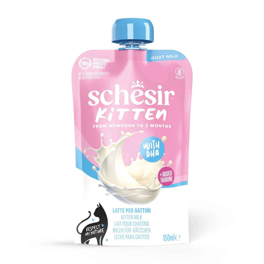 Schesir Gatto Umido Kitten con Latte di Capra Senza Cereali per Gattini 150g