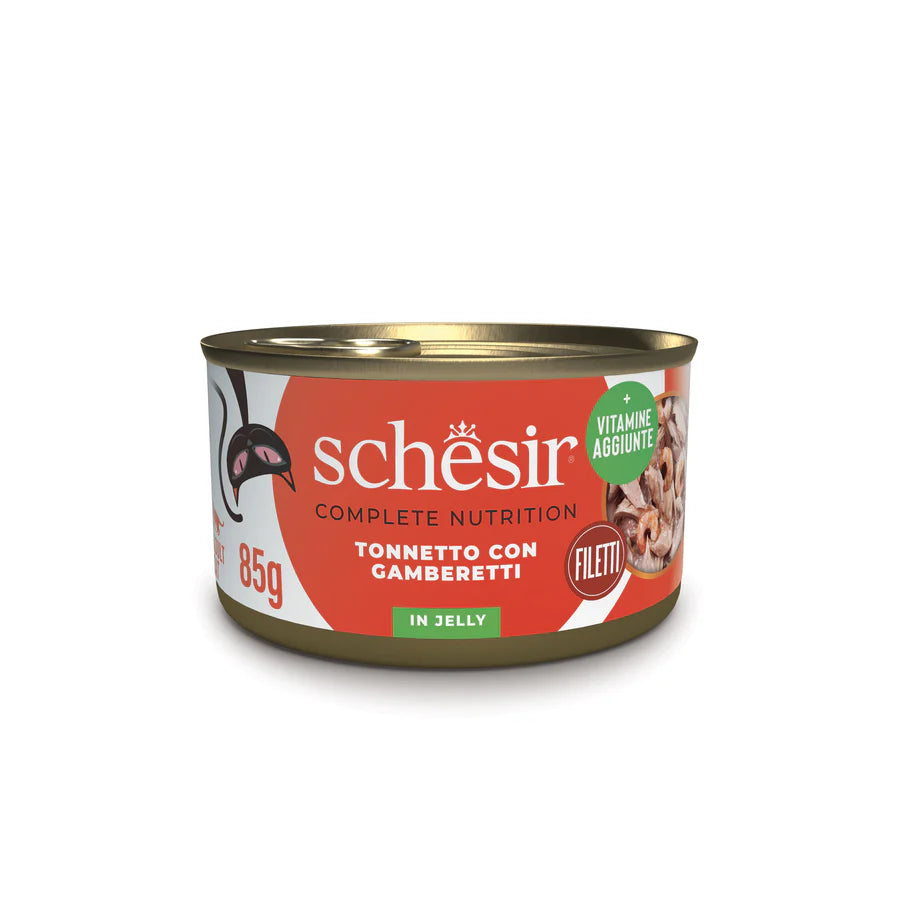 Schesir filetti in gelatina, umido completo gatti gelatina, Schesir Jelly gatto 85 g, umido naturale Schesir gatti, umido gatto, umido gatti