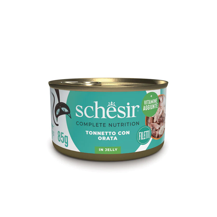 Schesir filetti in gelatina, umido completo gatti gelatina, Schesir Jelly gatto 85 g, umido naturale Schesir gatti, umido gatto, umido gatti