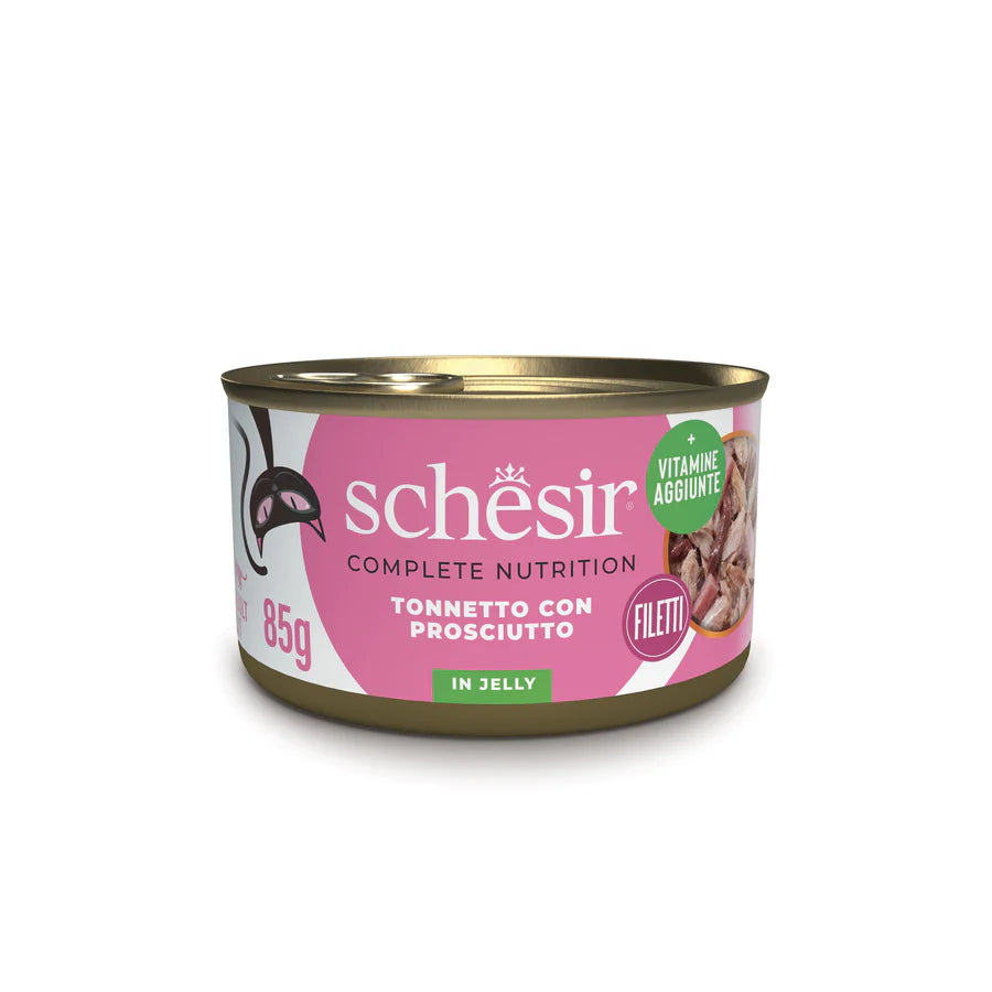 Schesir filetti in gelatina, umido completo gatti gelatina, Schesir Jelly gatto 85 g, umido naturale Schesir gatti, umido gatto, umido gatti