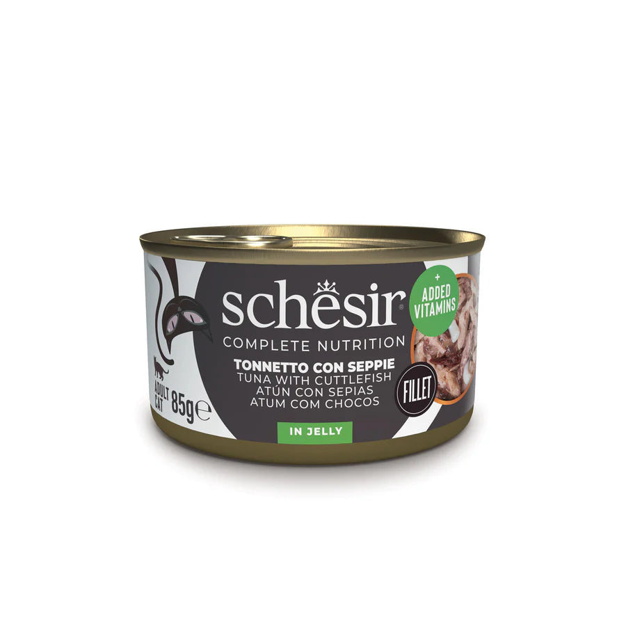 Schesir filetti in gelatina, umido completo gatti gelatina, Schesir Jelly gatto 85 g, umido naturale Schesir gatti, umido gatto, umido gatti