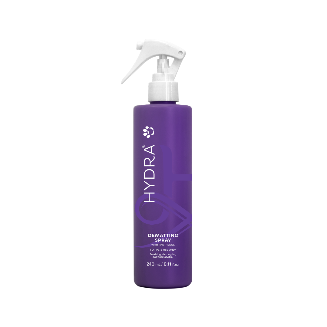 scioglinodi districante, spray districante cani, spray districante gatti, spray snodante pelo animali, spray lucidante pelo cane e gatto, spray anti-crespo cani gatti, spray con D-pantenolo manto lucente, cura del pelo cane e gatto, spray districante cane, spray districante gatto