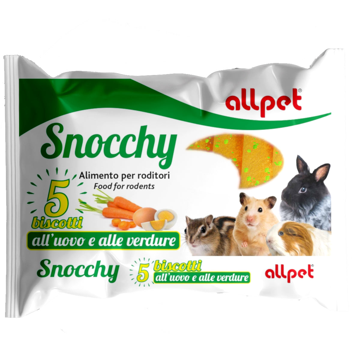 AllPet - Biscotti alle Uova per roditori Snocchy 5x35g