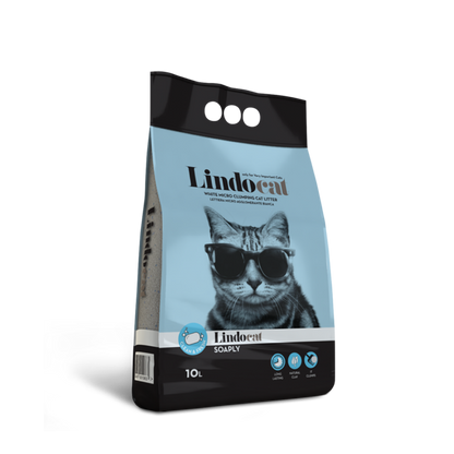 Lindocat - Sabbia fine per Lettiera in Bentonite Agglomerante naturale Prestige 5L