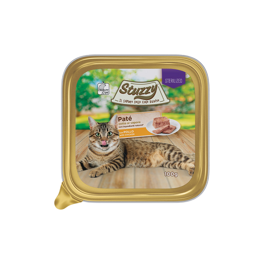 Stuzzy Cat Patè di Pollo Umido per Gatti Sterilizzati Sterilised 100g