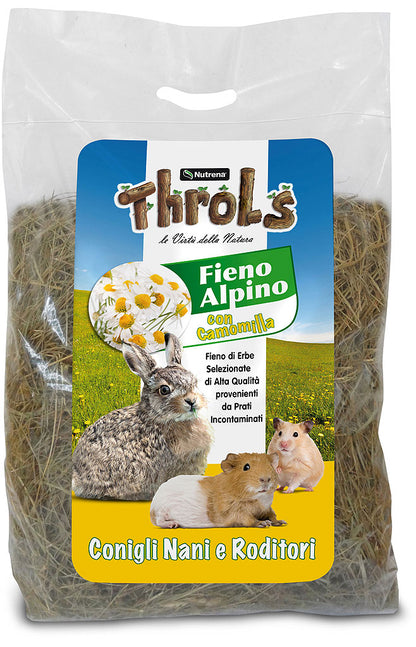 Throls - Fieno Alpino Aromatizzato per Conigli e Roditori 500g