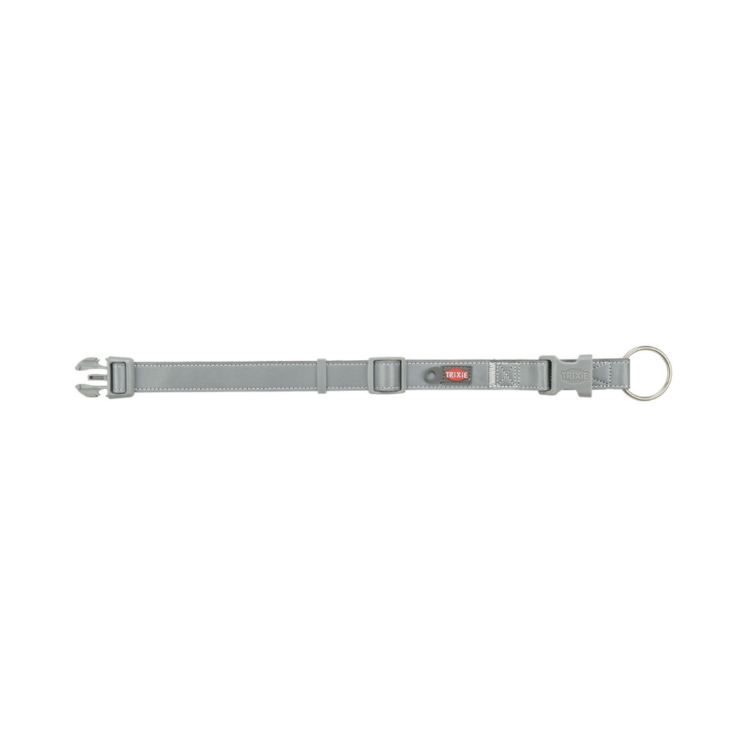 collare riflettente cane Trixie, Trixie Silver Reflect collare regolabile, collare sicurezza notturna per cani, collare visibilità al buio cane, collare in nylon riflettente Trixie premium, collare cane taglia S-M riflettente, collare esterno resistente per cani