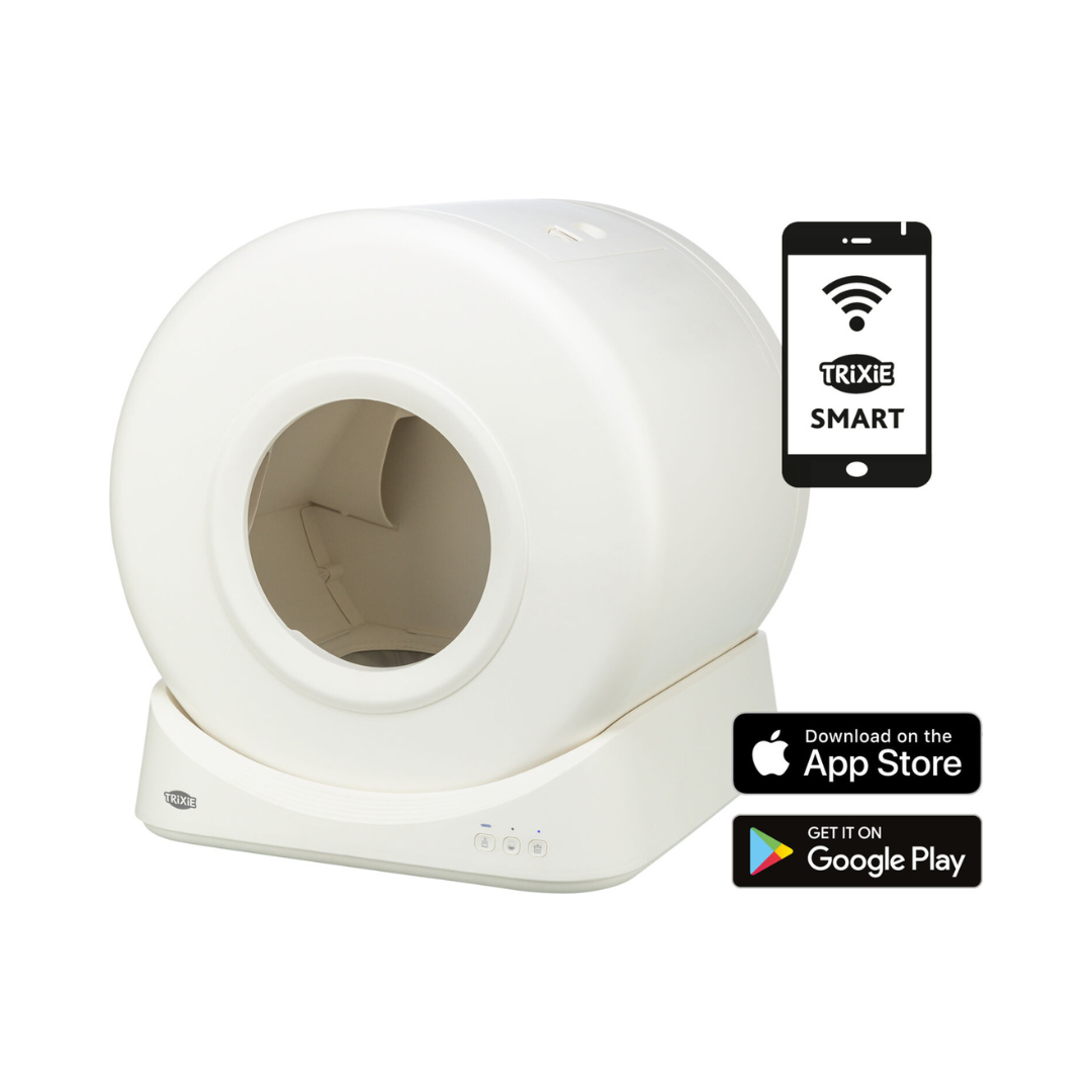 Trixie lettiera autopulente, lettiera automatica per gatti, Trixie Smart 40050, lettiera intelligente gatto, lettiera igienica automatica, accessori igiene gatto