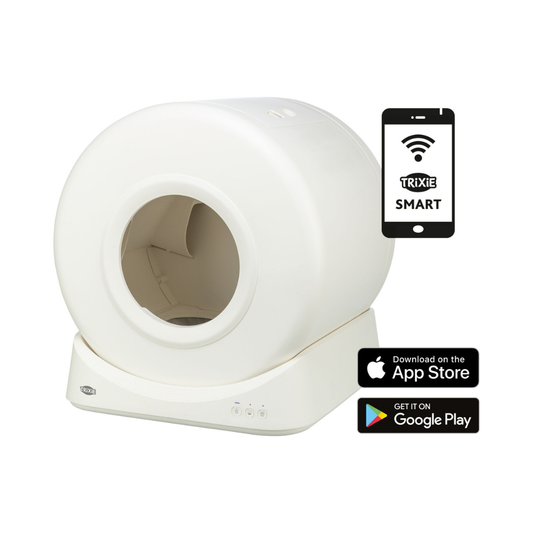 Trixie lettiera autopulente, lettiera automatica per gatti, Trixie Smart 40050, lettiera intelligente gatto, lettiera igienica automatica, accessori igiene gatto