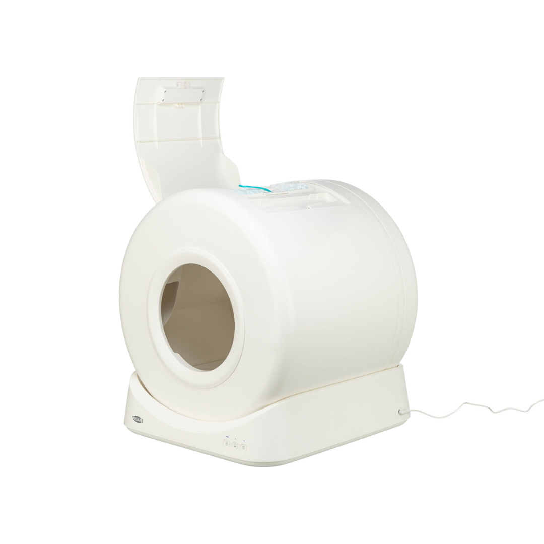 Trixie lettiera autopulente, lettiera automatica per gatti, Trixie Smart 40050, lettiera intelligente gatto, lettiera igienica automatica, accessori igiene gatto