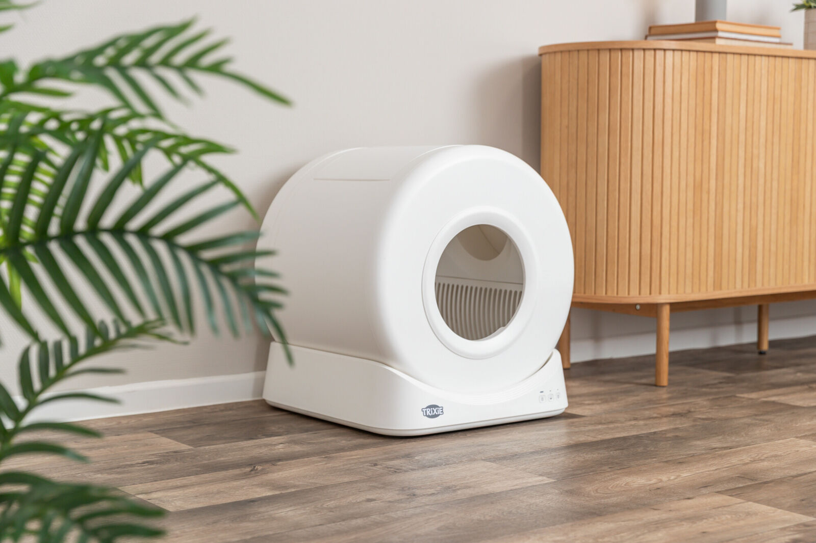 Trixie lettiera autopulente, lettiera automatica per gatti, Trixie Smart 40050, lettiera intelligente gatto, lettiera igienica automatica, accessori igiene gatto