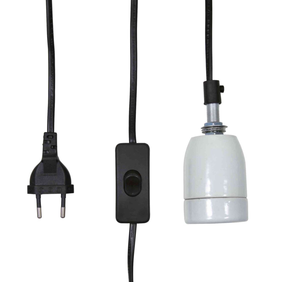 portalampada porcellana 250 W rettili, Trixie Pro Socket terrario, portalampada cavo 1,80 m ceramico, supporto lampada per terrari E27 250W, portalampada termico per tartarughe e lucertole