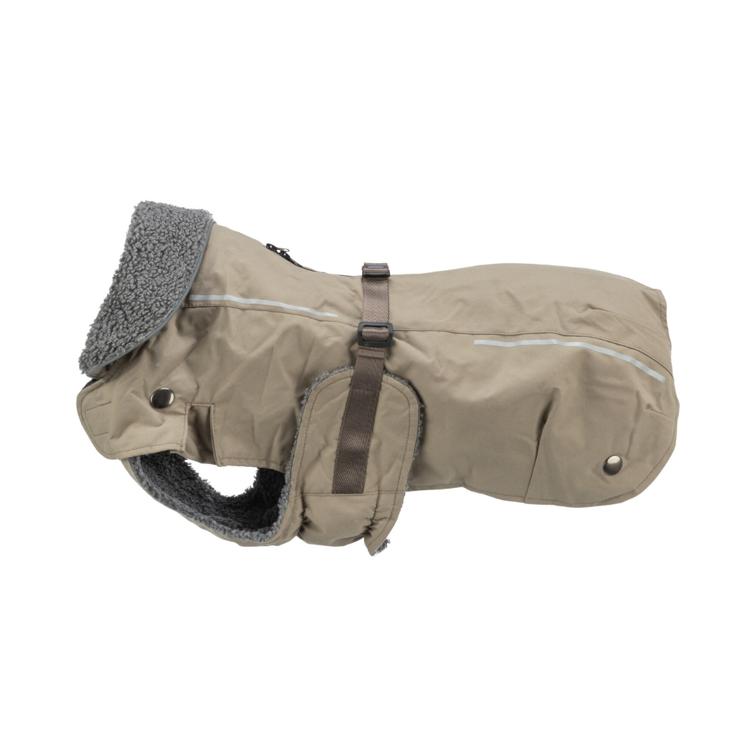 trixie rouen cappottino cane, cappotto cane 2 in 1, giacca cane con pile rimovibile, cappottino impermeabile sabbia, giacca invernale per cani trixie, abbigliamento cani tutte le stagioni, cappottino per bulldog, cappotto per carlino, cappotto per carlini, cappotto per cani corti, cappotto per cane corto