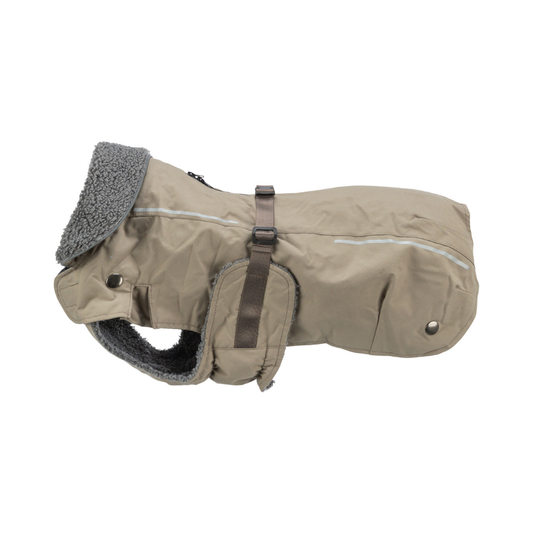 trixie rouen cappottino cane, cappotto cane 2 in 1, giacca cane con pile rimovibile, cappottino impermeabile sabbia, giacca invernale per cani trixie, abbigliamento cani tutte le stagioni, cappottino per bulldog, cappotto per carlino, cappotto per carlini, cappotto per cani corti, cappotto per cane corto