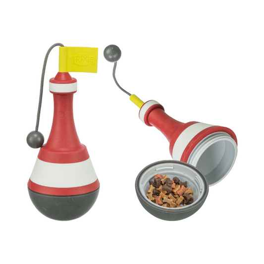 gioco galleggiante per cani, boa acquatica Trixie, porta snack cane da acqua, gioco TPR per cani, Aqua Toy Boa Snack, gioco interattivo cane piscina, corda e pallina per cani, Trixie 33456