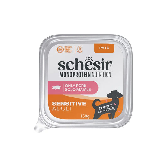 umido monoproteico cane, Schesir Monoprotein Nutrition, Schesir umido monoproteico cane, umido cane monoproteico 150g, alimento umido cane sensibile, umido completo cane monoproteico, Schesir cane adulto sensibile, paté cane monoproteico, umido cane No Grain, alimento monoproteico cane adulto, Schesir monoproteico agnello, Schesir monoproteico manzo, Schesir monoproteico maiale, Schesir monoproteico cervo, umido cane senza cereali