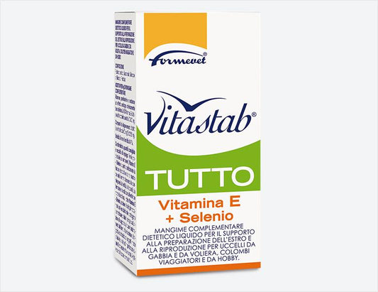 Formevet - Vitastab Tutto Vitamina E + Selenio per Uccelli da Gabbia 100 ml