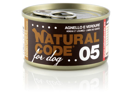 Natural Code - Lattine di Umido Completo Altamente Proteico per Cani Adulti 90g
